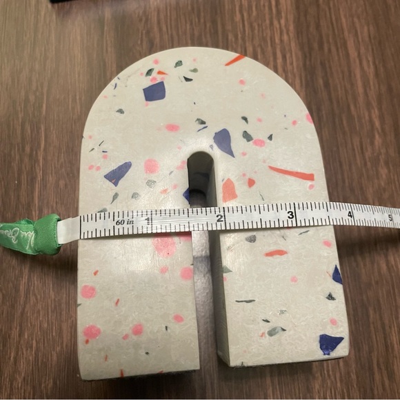 Target Threshold Terrazzo Solid Bookend Original Sticker Arched U Shape Rainbow - Picture 6 of 10